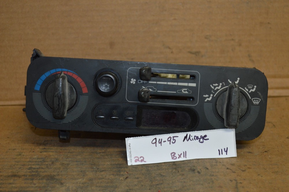 1994-1995 Mitsubishi Mirage Temperature AC Climate MR147763 Control 114-22 Bx 11-image