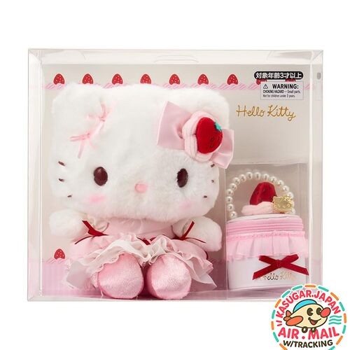 Sanrio Plush & Accessory Case Strawberry Whip Cake Hello Kitty fm Japan