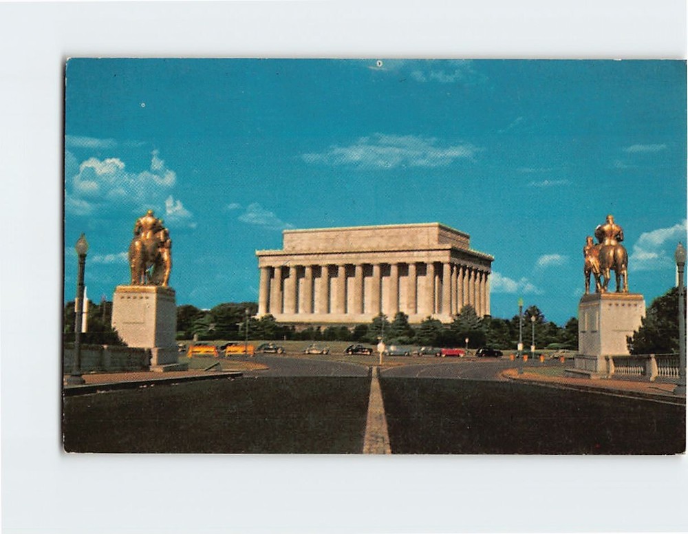 Postcard Lincoln Memorial Washington DC USA