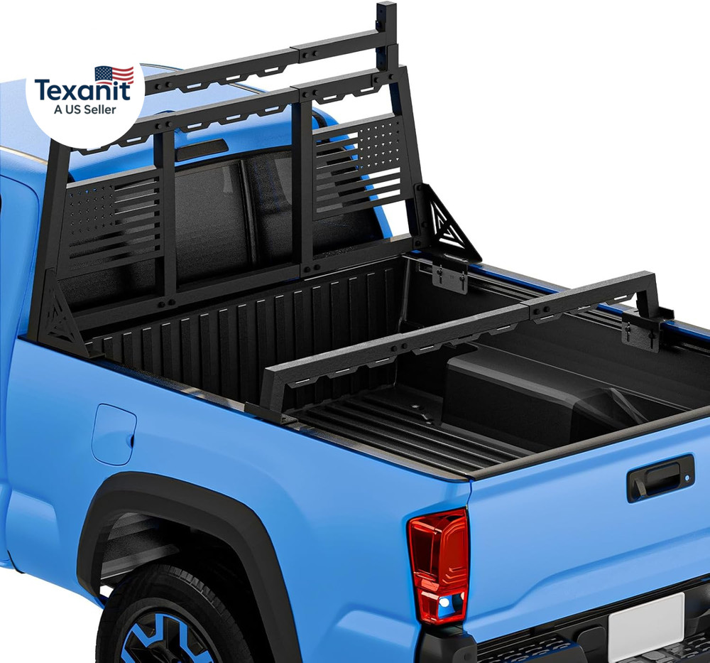 Truck Headache Rack Adjustable Roll Bar Compatible with Ford F150/ Titan/Silvera