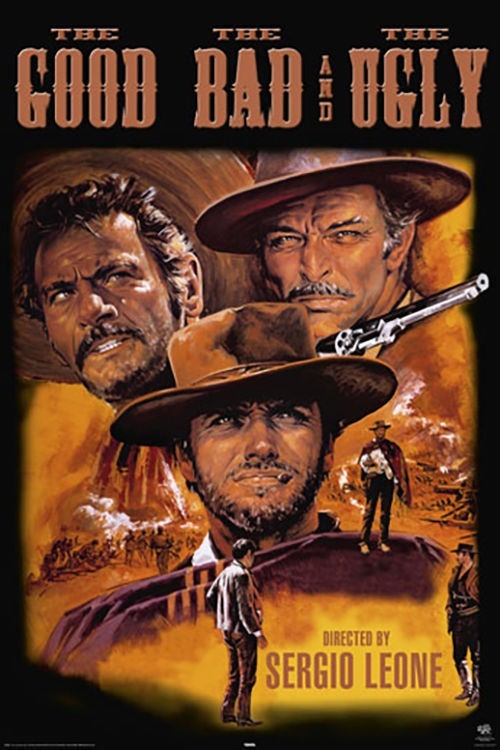 Poster Studio B - The Good Bad and Ugly Classic Movie 24x36