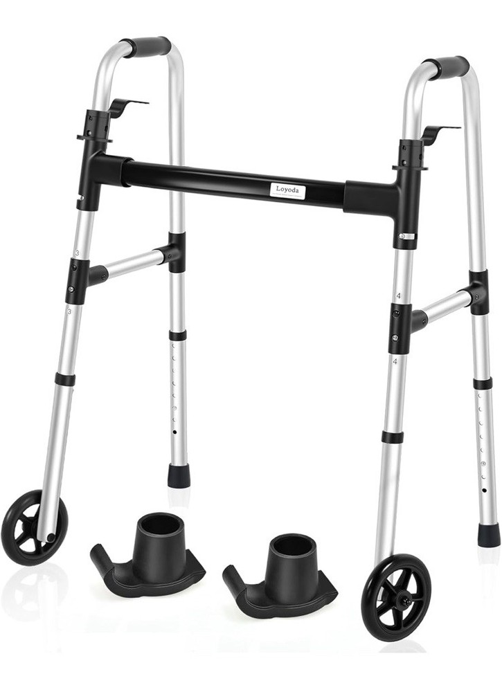 Folding Walker with 2 Skis and 5