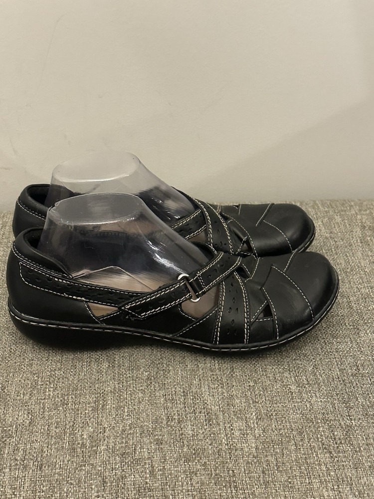 Clark’s Black Mary Jane. Comfort Loafers Size 9.5