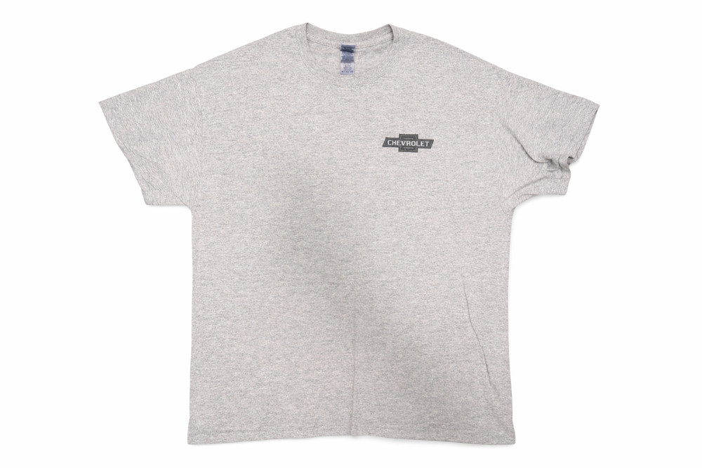 Vintage Team Chevy Racing T Shirt Chevrolet Bow Tie Logos GrayBlack XL