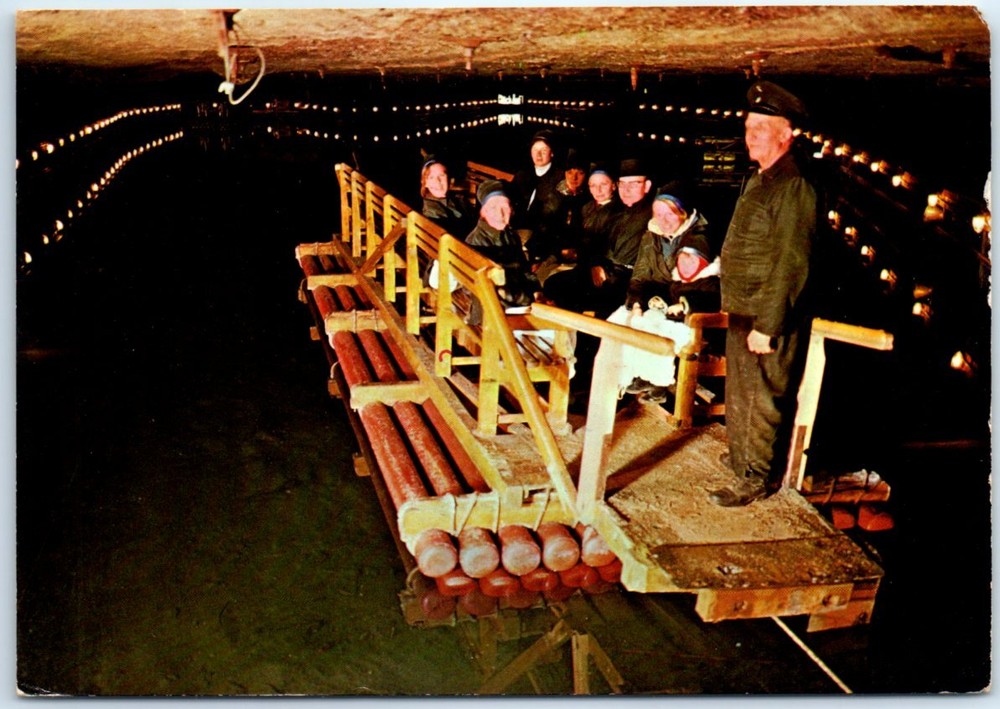 Postcard - Salt lake in the Berchtesgaden salt mine - Berchtesgaden, Germany