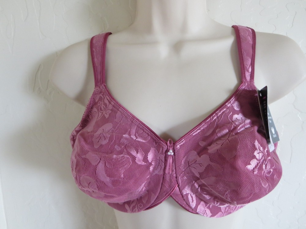 WACOAL 36D Awareness Full Figure Seamless Underwire Bra Rose Wine NWT $65