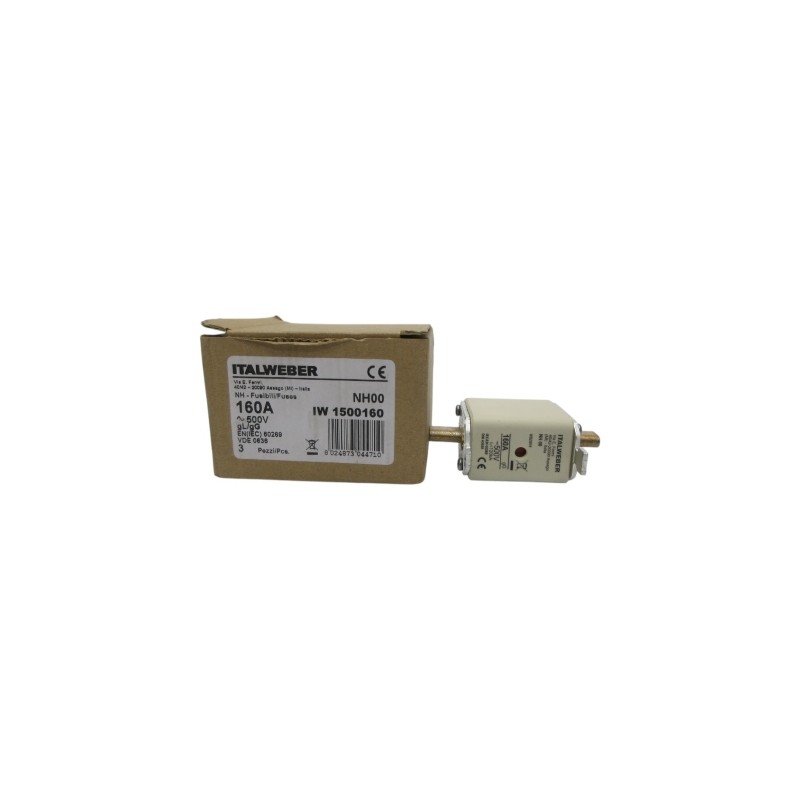 Italweber 1500160 Nh00 500V 160A (Pkg Of 3) Nsmp
