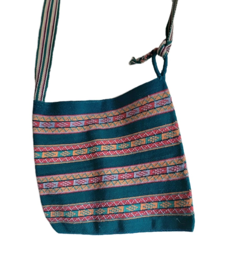 Peruvian South American Traditional Hand Woven Shoulder Bag Purse 11
