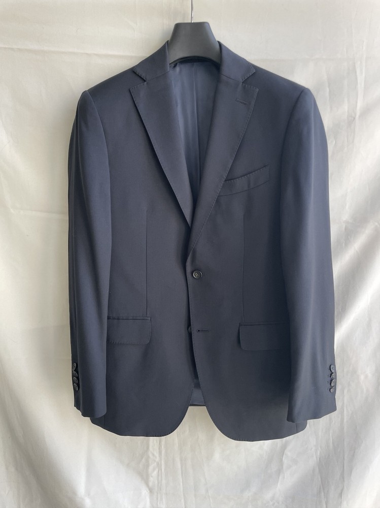 Suitsupply Sevilha Solid Navy Wool Suit Jacket Blazer Size EUR 46