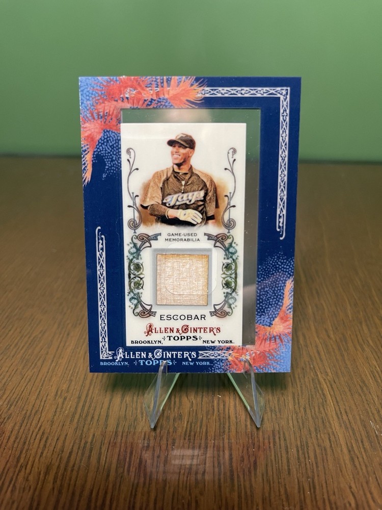 2011 Topps Allen & Ginter's - Framed Mini Relics Yunel Escobar #AGR-YE (MEM)
