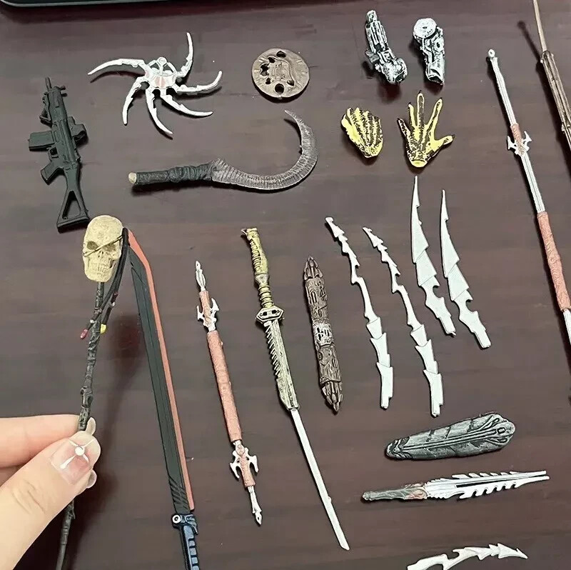 NECA 1/12 Action figure 24 Pieces For redator Accessories Set Alien vs Predator