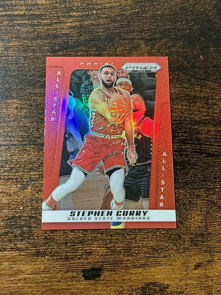 2024-25 Panini Prizm Deca All-Star Red Prizm /199 Stephen Curry #254 Warriors