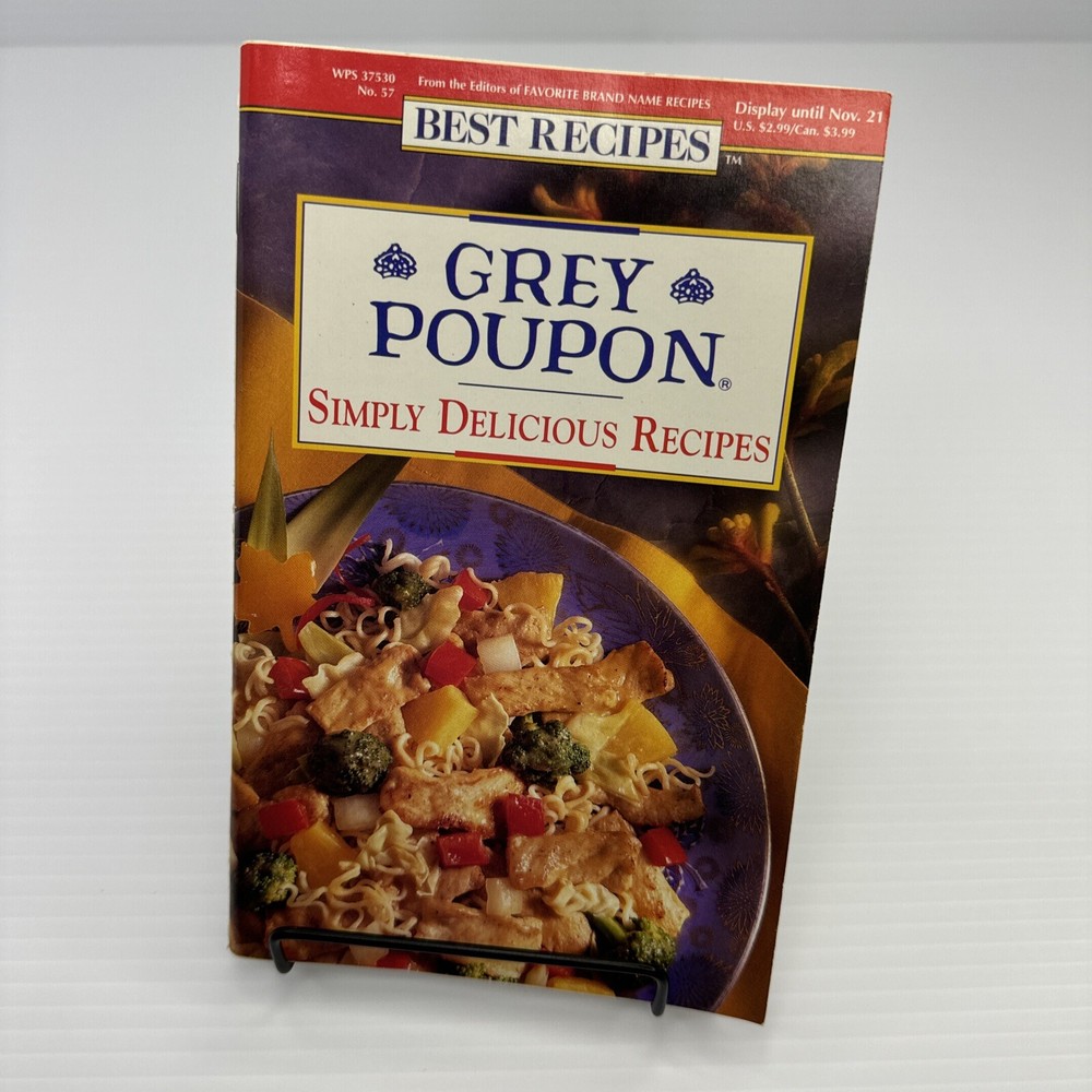 Grey Poupon Simply Delicious Recipes Booklet 1995 Best Recipes