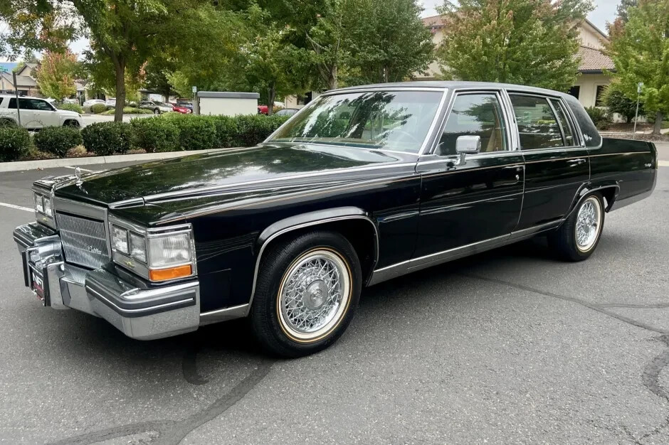 1984 Cadillac Fleetwood Brougham d'Elegance Black Luxury Car 24x36 Inch Poster