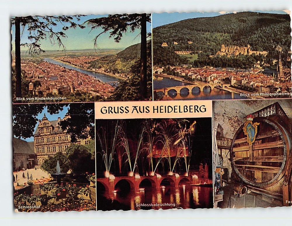 Postcard Scenes & Views Heidelberg Germany
