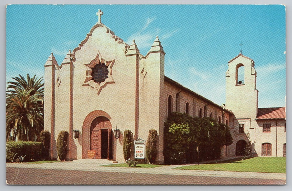 Trinity Episcopal Cathedral Phoenix Arizona AZ UNP VTG Dexter postcard C4