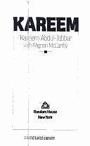 Kareem by Kareem Abdul-Jabbar,Mignon McCarthy, Good Book