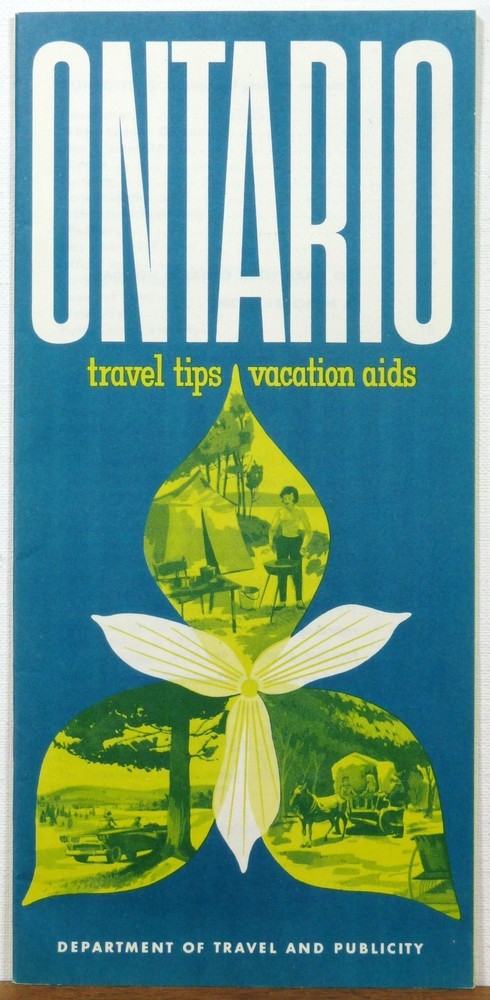 1959-60 Ontario Canda Travel Tips Vacation Aids vintage travel tourist booklet b