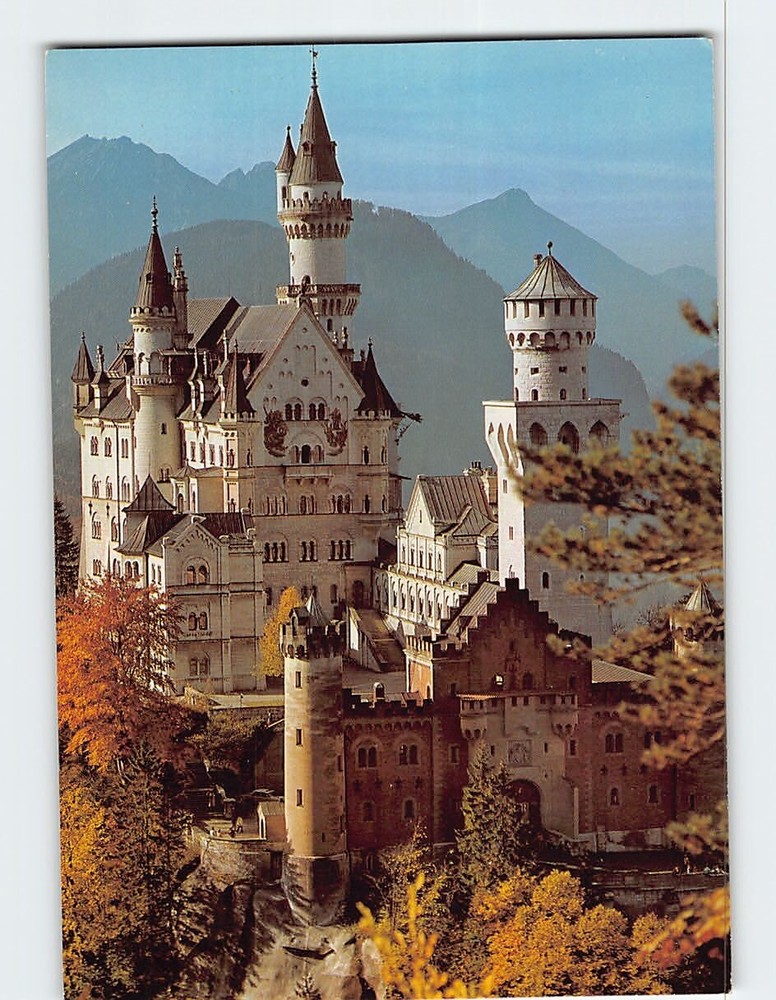 Postcard Neuschwanstein Castle Schwangau Germany