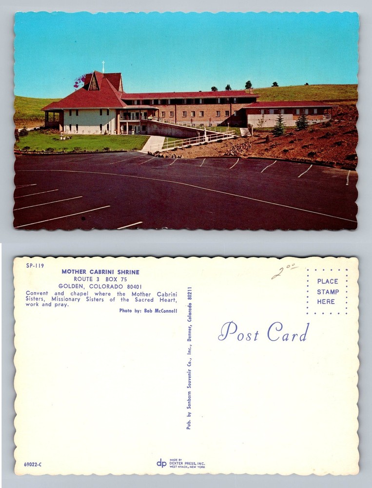 Golden, CO-Colorado, Mother Cabrini Shrine Souvenir View PC Vintage Postcard