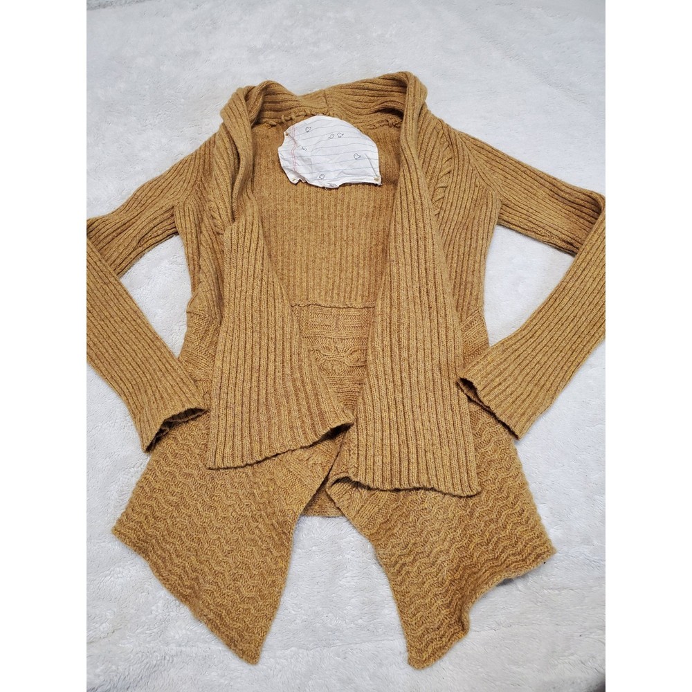 Anthropologie Bird on a Wire Wool Knit Open Cardigan Medium Casual Preppy Boho
