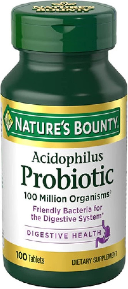 Nature's Bounty Acidophilus Probiotic, Daily Probiotic Supplement, 01 Pack, 100