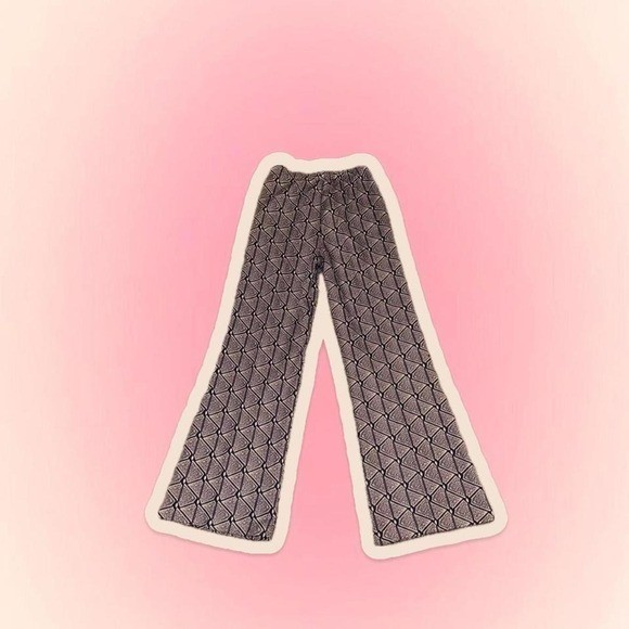 Vintage Bell Bottom Flare Festival Pants Dopamine 70s 80s Groovy