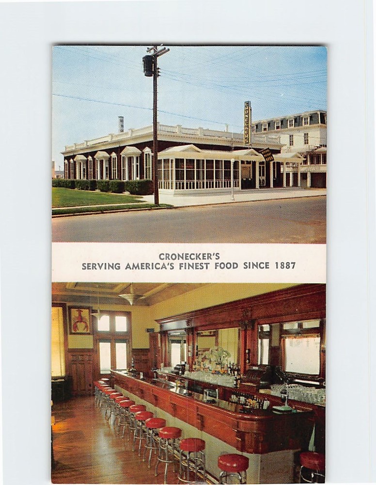 Postcard Cronecker's Diner Restaurant Sea Isle City New Jersey USA North America
