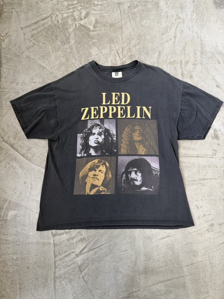 Vintage 90s Led Zeppelin 1993 Winterland Rock Band T-Shirt XL Faded