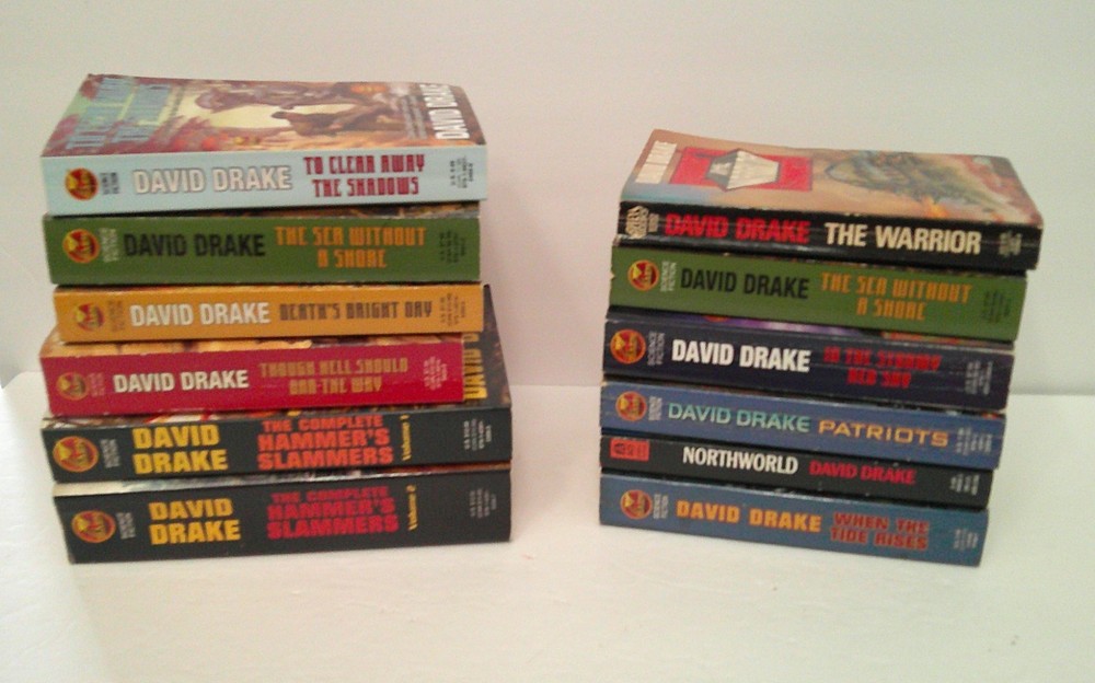 Lot of 12 David Drake Paperback Books Science Fiction Random Mix