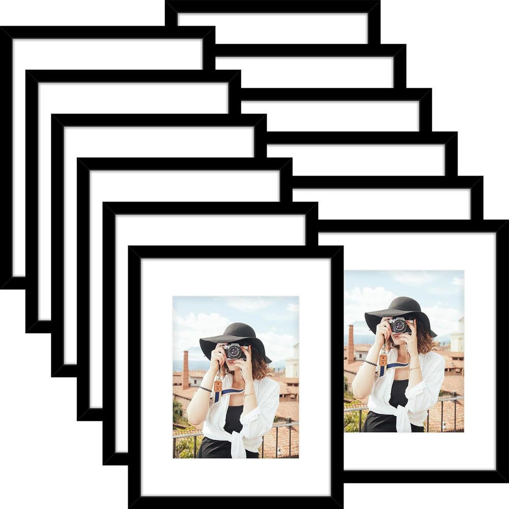 16X20 Picture Frame Set of 12, Display 11 X 14 with Mat or 16 X 20 without Mat,