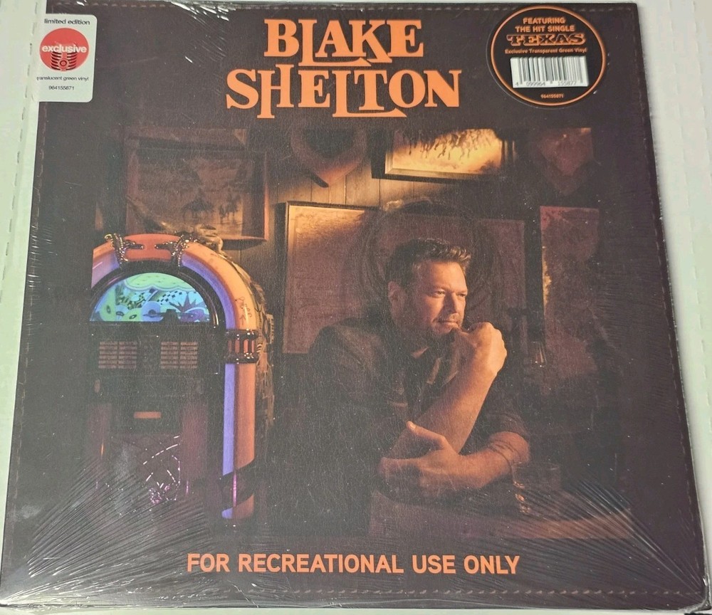 Blake Shelton - For Recreational Use Only Limited Clear Green Color Vinyl LP