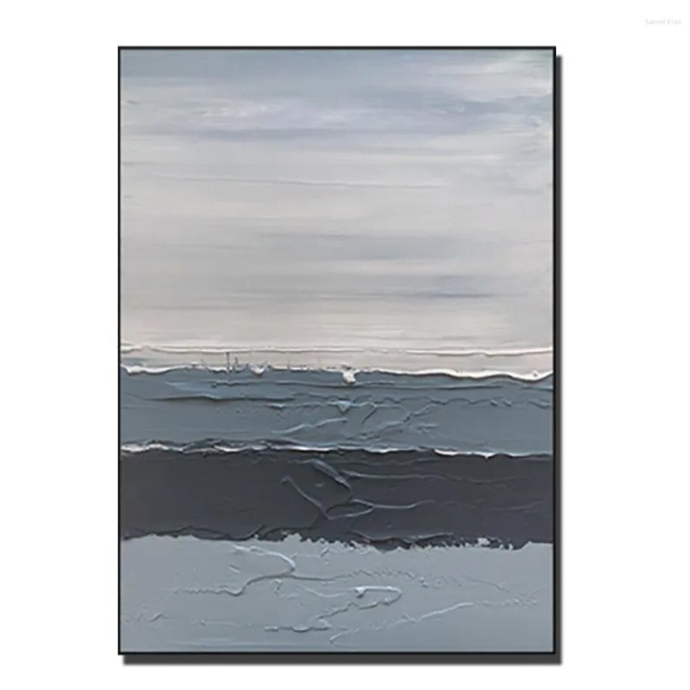 Landscape Oil Painting Abstract Handmade Canvas Decorative Mural Unframe