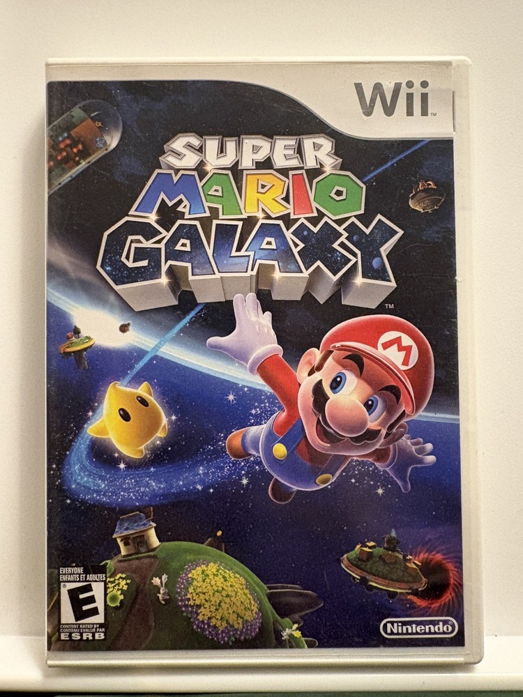 Super Mario Galaxy Nintendo Wii Complete W/ Manual& All Inserts CIB Fully Tested
