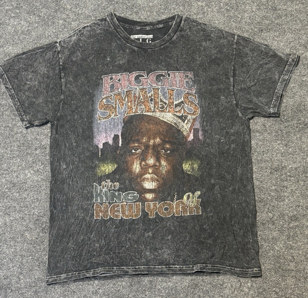 Biggie Smalls The King Of New York Shirt Black Large It Was All A Dream Hip Hop