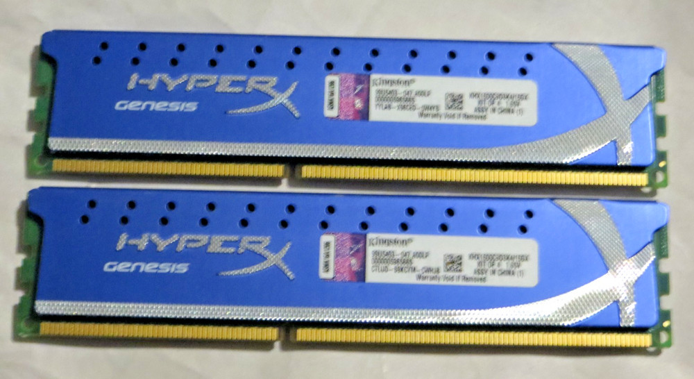 Kingston HyperX Genesis 8GB (2x4GB) DDR3 1600MHz PC3-12800 Desktop RAM Memory Pa