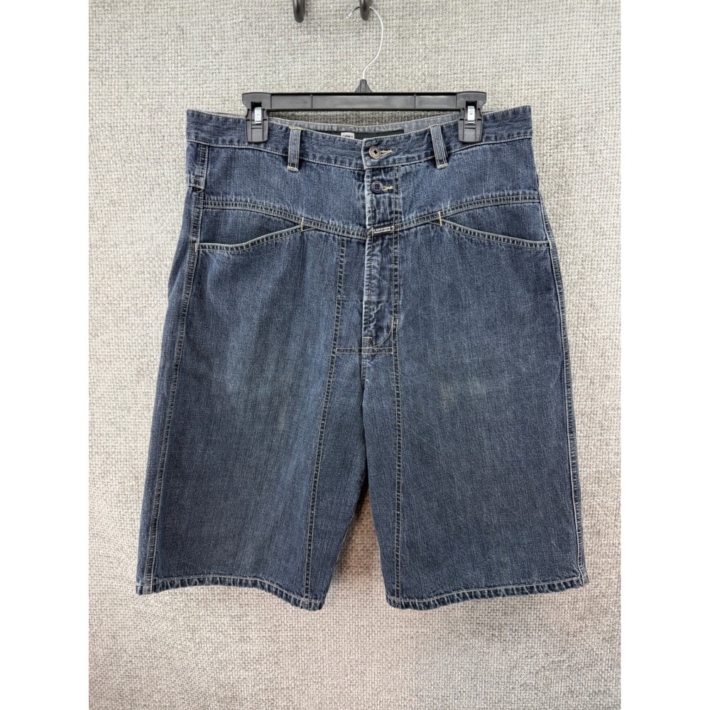 Vintage Marithe Francois Girbaud Denim Short Mens Size  34 Dark Wash Baggy Jort