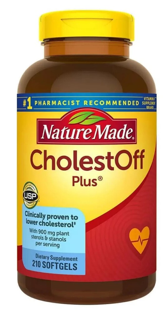 Nature Made Cholest-Off Plus 210 SOFTGELS Lower Cholestrol Dietary Supply 2026 +