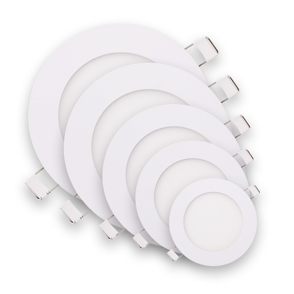 LED Recessed Panel Light Dimmable 18/24W Ceiling Down Lights Lamp Round Square