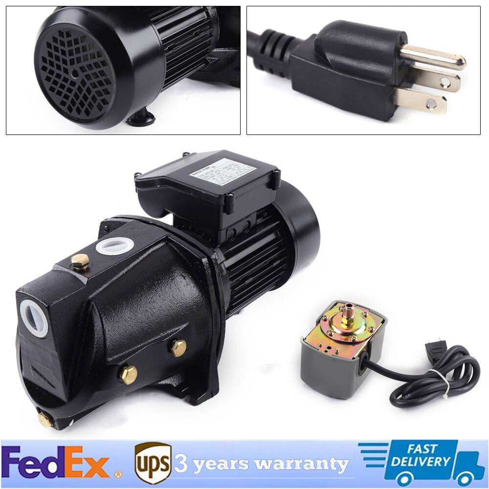 1HP 17.5GPM 110V Shallow Well  Cast Iron Heavy Duty Pump Water Jet Pump