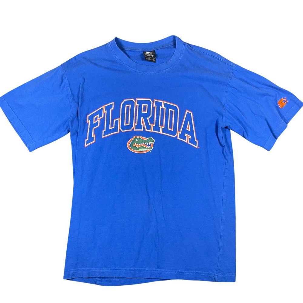 Starter Florida Gators T Shirt Men's Medium Blue Short Sleeve Crew Neck College