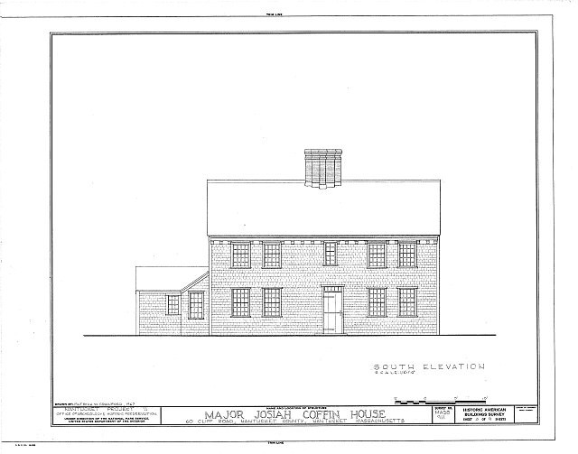 Major Josiah Coffin House,60 Cliff Road,Nantucket,Massachusetts,MA,HABS,14