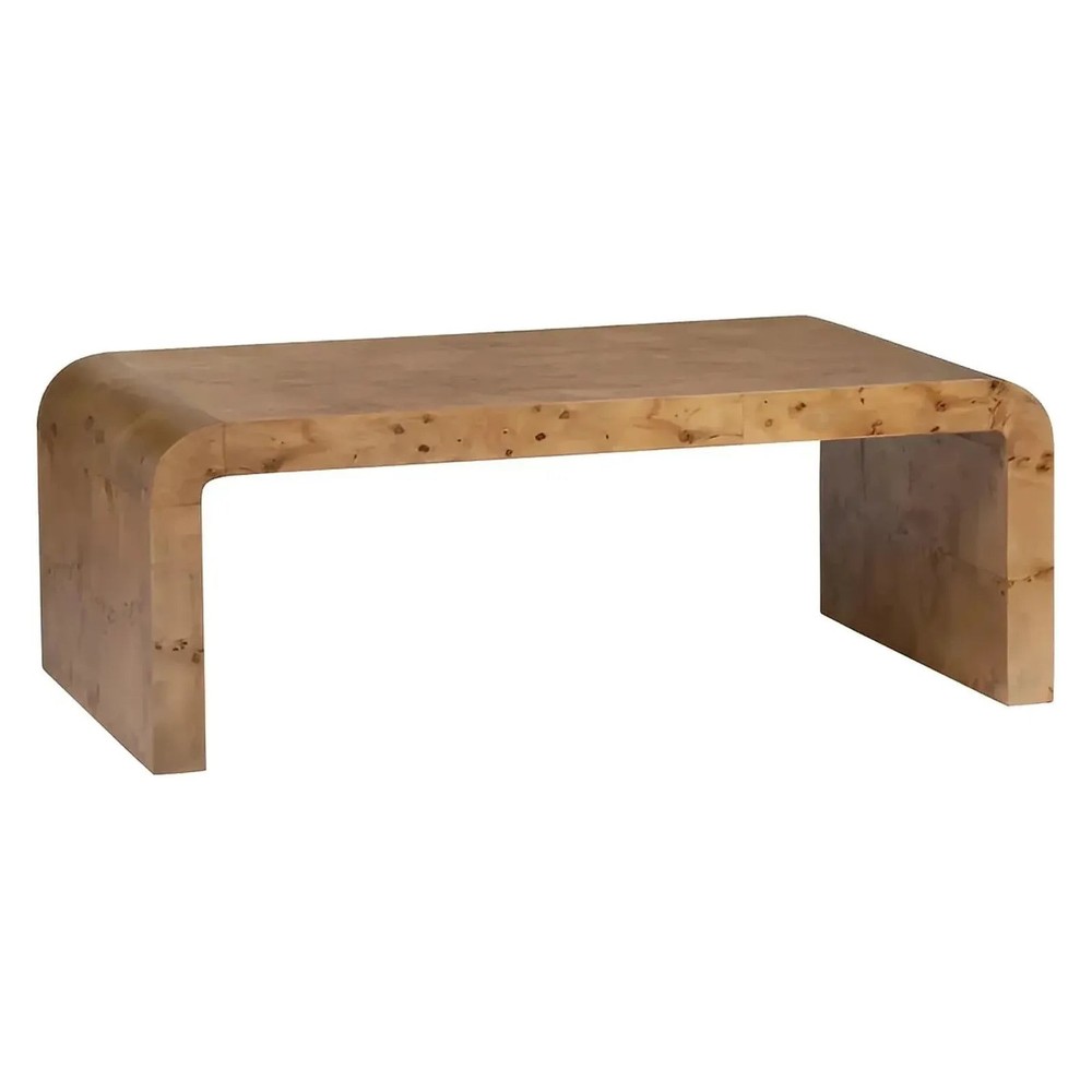 Dawson Waterfall Burl Cocktail or Coffee Table