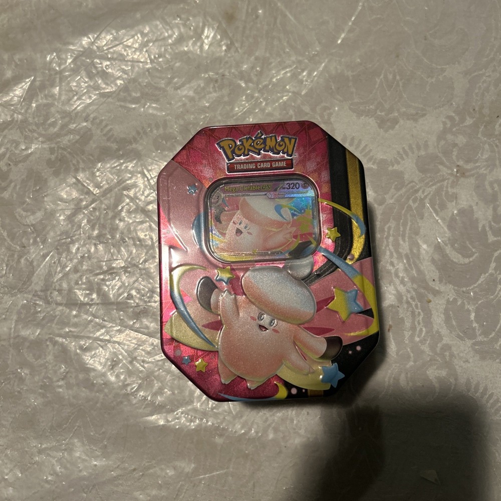 Pokemon TCG Mega Moonlit Tin- Mega Clefable SEALED (2026)