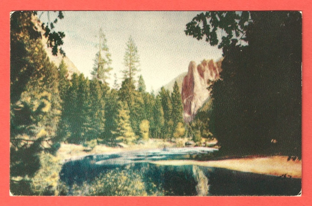 HOLLYWOOD SAVING & LOAN ASSN., HOLLYWOOD, CALIF. – Yosemite Mural - 1950s PC