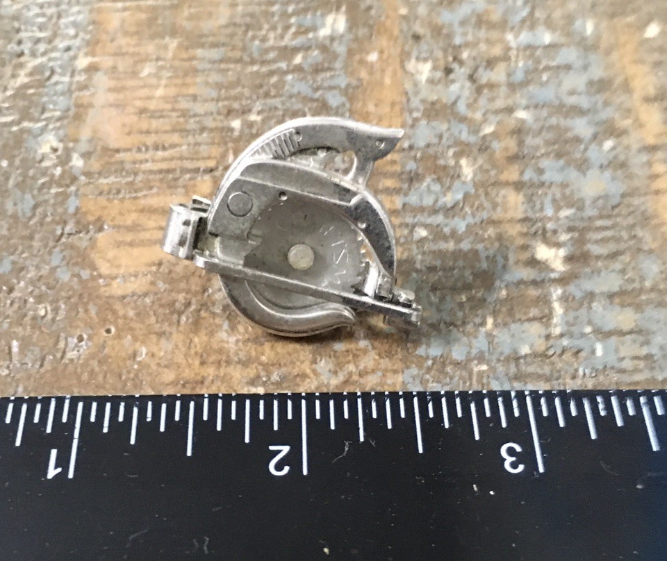 Vintage Craftsman Circular Saw Rotating Blade Tie Clip Bar Clasp Back Tools