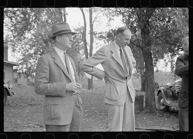 Greenbelt Maryland 1930s Officials Resettlement Administration Men Outdoors