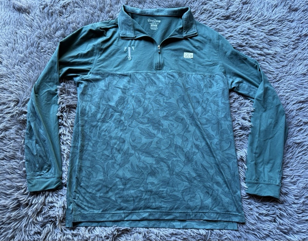 Good Good Golf Medium Quarter Zip Green Pullover