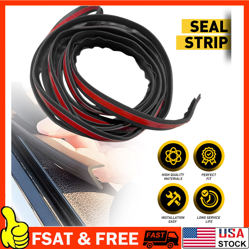 For Chevrolet 13ft V Shaped Car Side Window Trim Edge Mould Rubber Sealing Strip