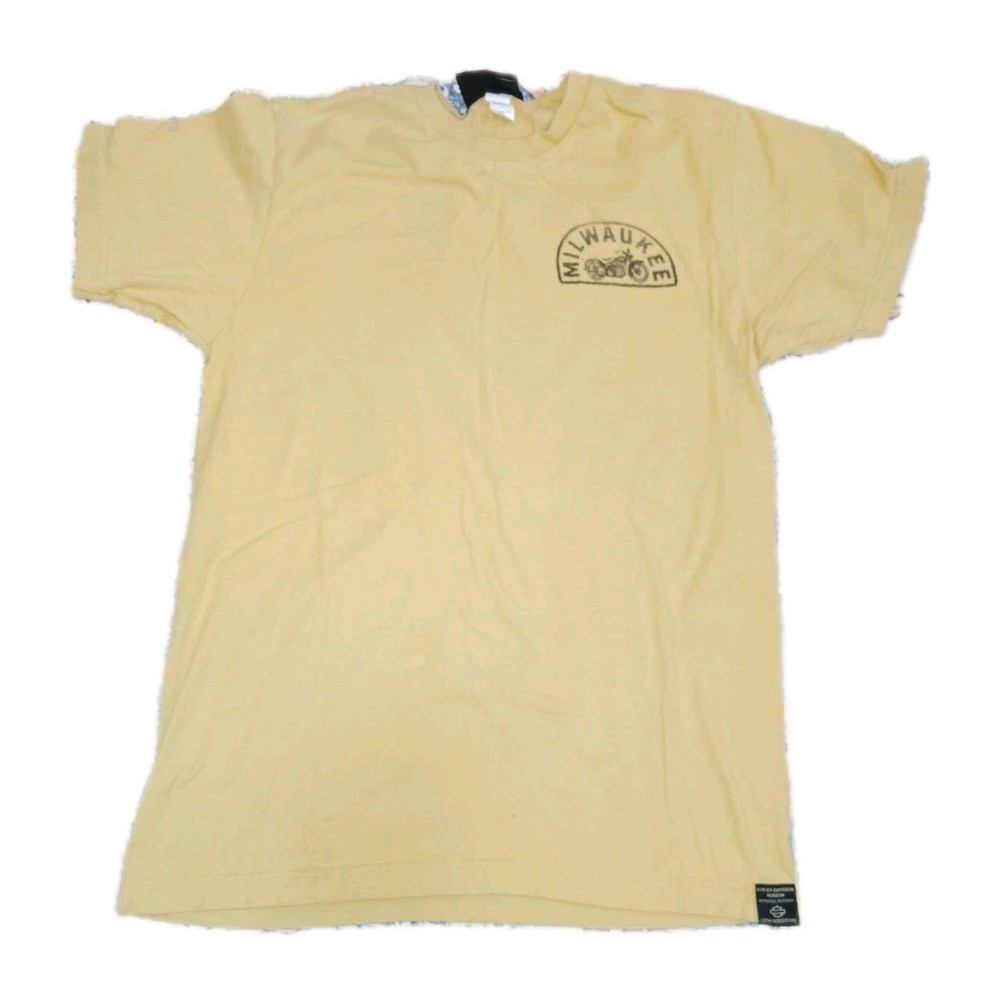 Harley-Davidson 1 Milwaukee Wisconsin Gold Graphic T-Shirt Men’s Size M